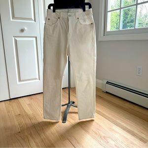 H&M high-waisted straight leg jeans